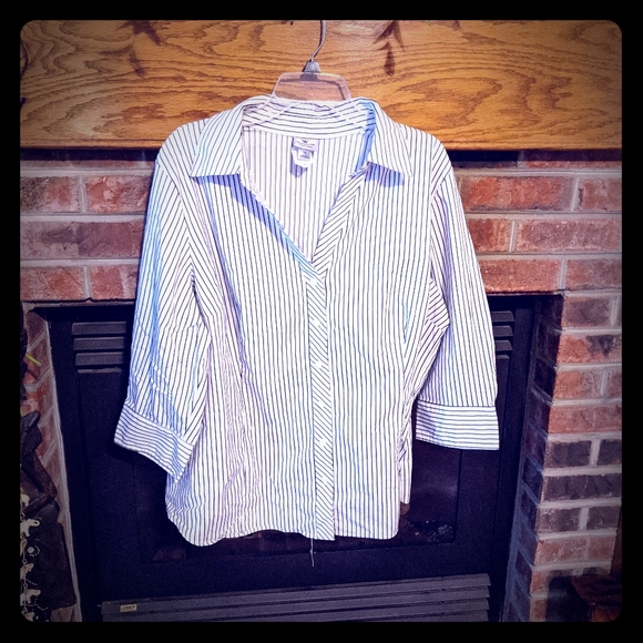 Worthington Tops - Worthington stretch 3/4 sleeve to blouse size 3X